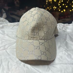 Brand new Gucci glitter logo baseball hat
